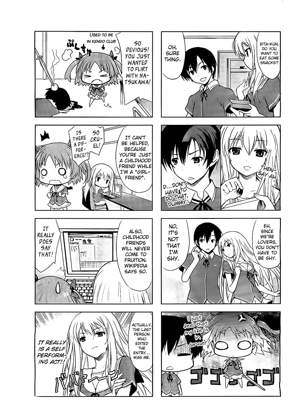 Ore no Kanojo to Osananajimi ga Shuraba Sugiru 4-Koma Chapter 1 6